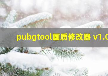 pubgtool画质修改器 v1.0